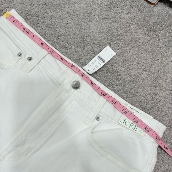 NWT J. Crew 2024 Classic Straight Jean in White Size 29 - Picture 11 of 12